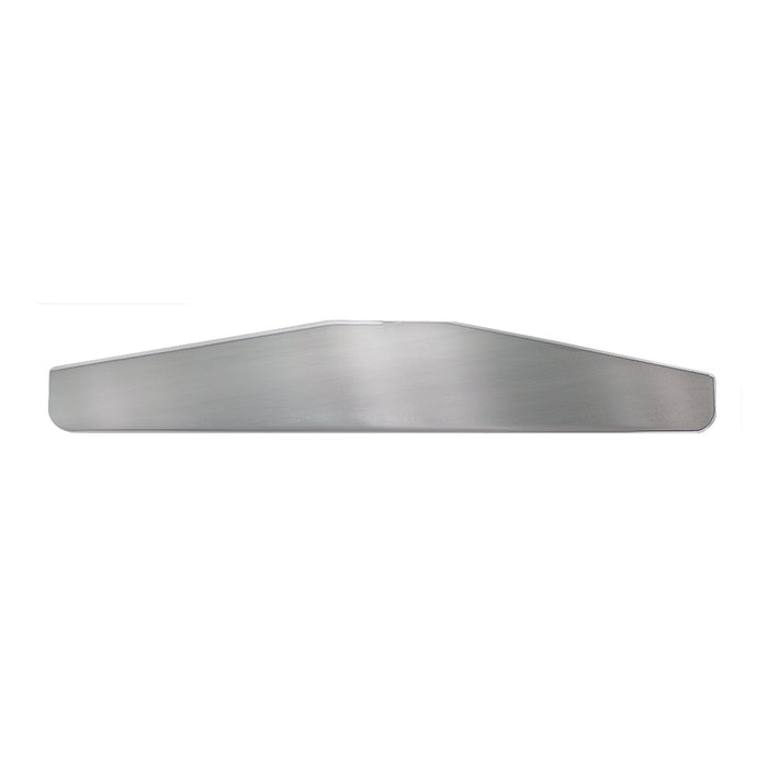 Bottom Mud Flap Plate - 3 Studs  - 4 Inch x 20 Inch - Chrome Plated - Without Backing Plate