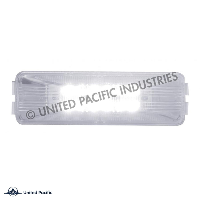 12 White LED Rectangular Auxiliary/Utility Light - White LED/Clear Lens