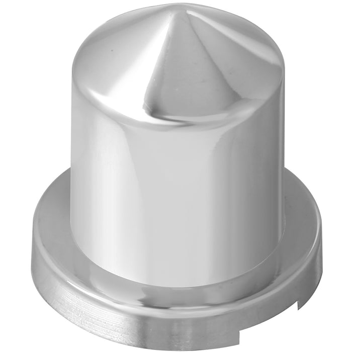 Pointed Top Chrome Plastic with Flange fits 5/8" & 15 mm
