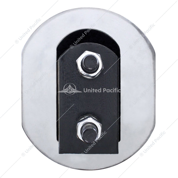 30" 304 Stainless Heavy Duty Mud Flap Hangers - 2-1/2" Bolt Pattern (Pair)