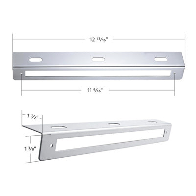 12-3/4" Stainless Light Bracket With 12" Light Bar Cutout