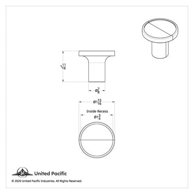 Aluminum Screw-On Air Valve Knob with Stainless "Trailer"