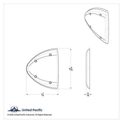 Polished Aluminum Headlight Turn Signal Cover Kit For Peterbilt