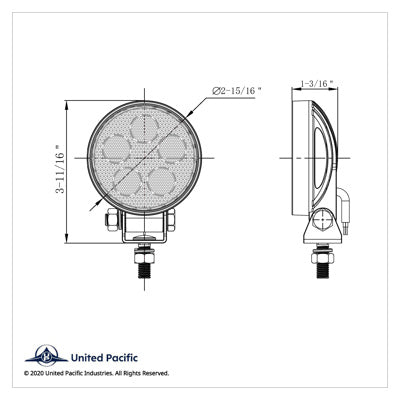 5 LED High Power Mini Work Light - Round Flood Light