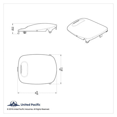 2006+ Peterbilt Rectangular Dome Light Lens