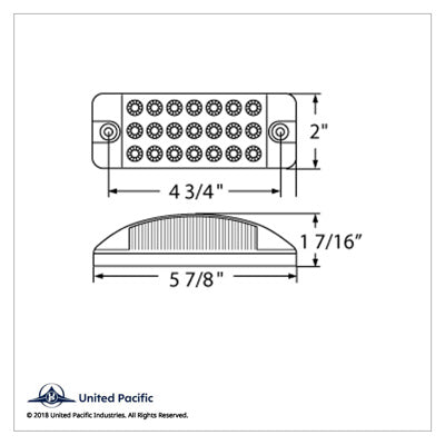 21 LED Reflector Rectangular Light (Clearance/Marker)