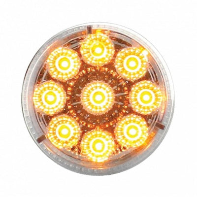 9 LED 2" Round Reflector Light (Clearance/Marker)