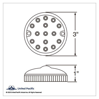 15 LED 3" Reflector Series 3 Light Only for Double Face Housing