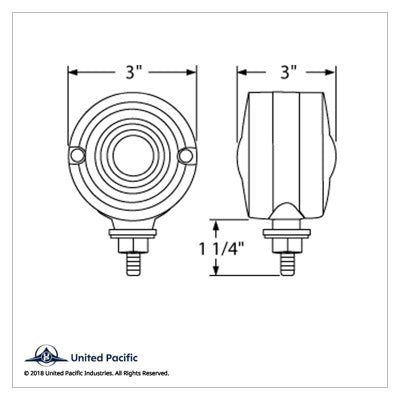 30 LED 3" Dual Function Double Face Light