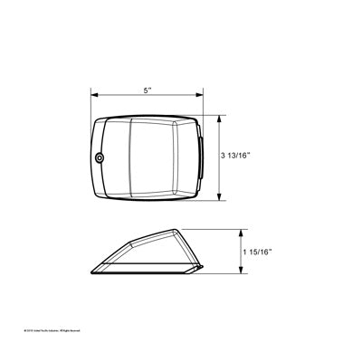 17 LED Reflector Square Cab Light