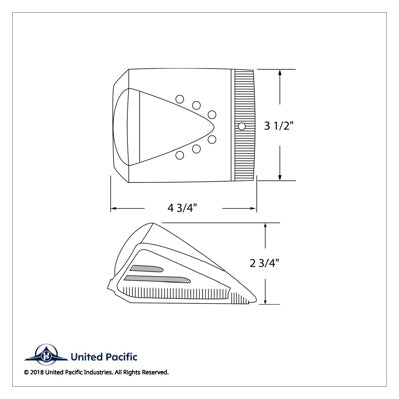 19 LED Reflector Square Cab Light