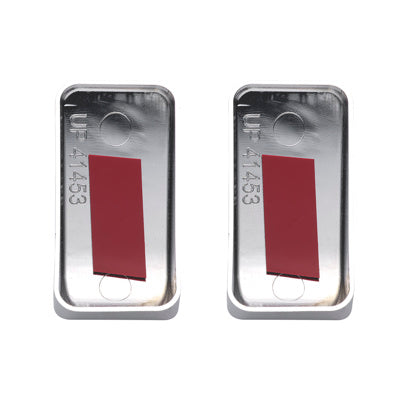 Chrome Plastic Blank Switch Covers For Kenworth T680, T880, W990 (Pack of 2)