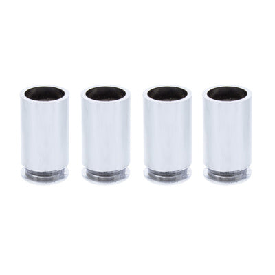 Chrome Bullet Casing Valve Caps (4-Pack)