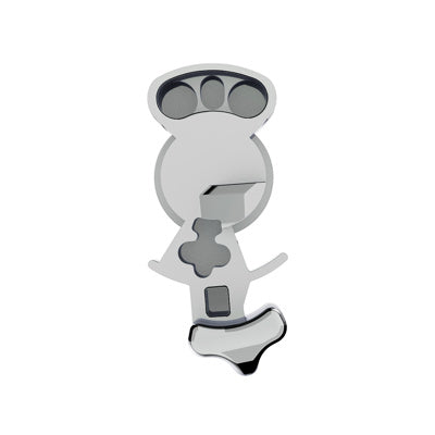 Chrome Plastic Splitter Button for Eaton Fuller 15-Speed Shifter