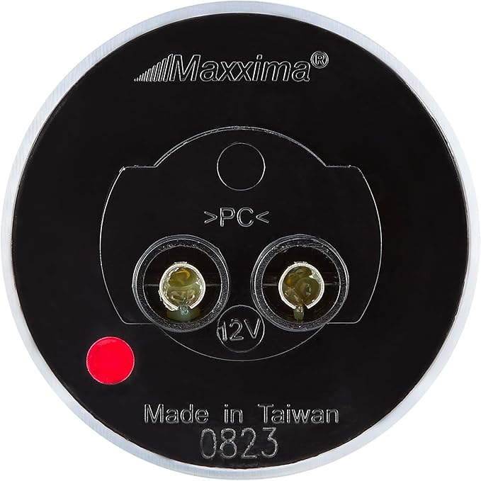 Maxxima M09100R 2" Round LED Clearance Marker Light - Red LED/Clear Lens