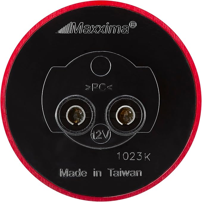 Maxxima 2" Round LED Clearance Marker Light - Red LED/Red Lens