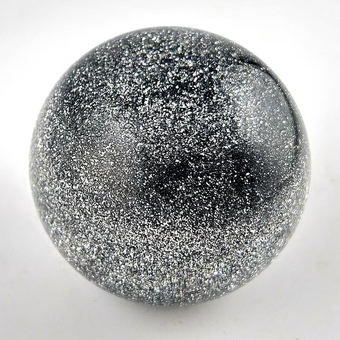 Silver Glitter Ball Floor Shift Knob