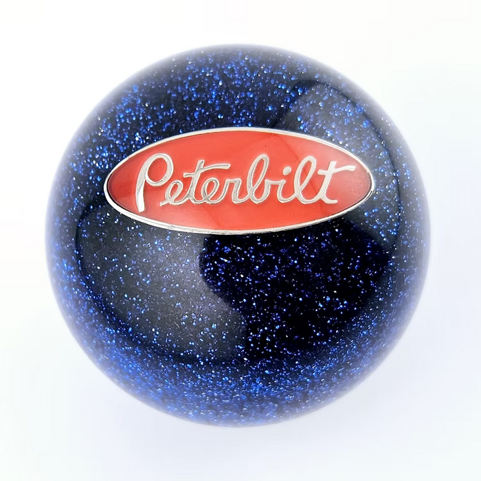 Blue Glitter Peterbilt Ball Shift Knob