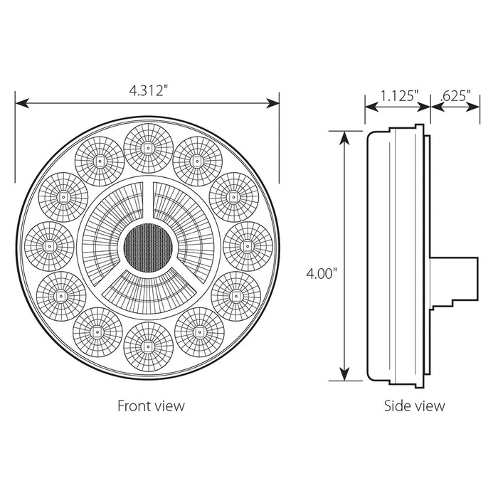 4" Prime Spyder LED Light - Red LED