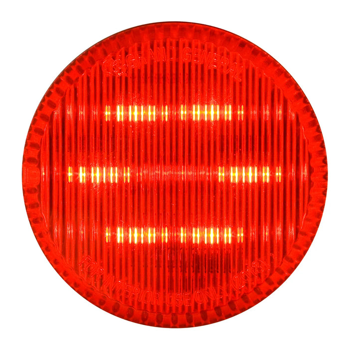 2" Round Dual Function Light - LED - Red/Clear