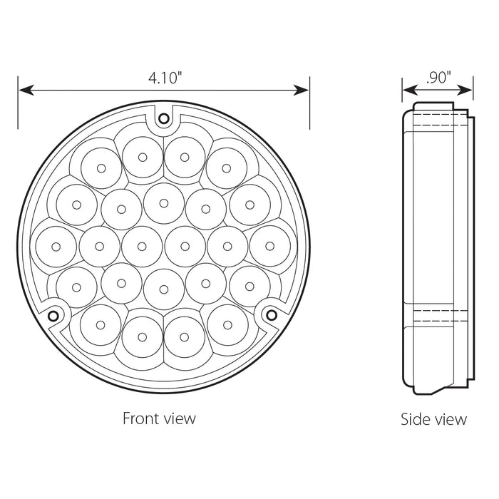 4 Inch Pearl 24 LED Sealed Interior Load Light