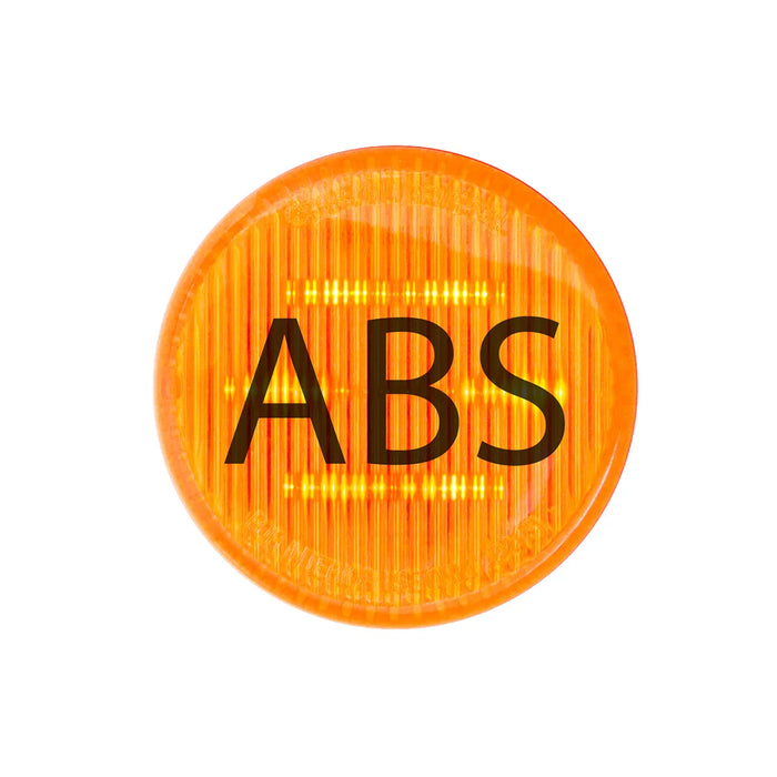 ABS Logo Amber Round LED Marker Light 2.5"