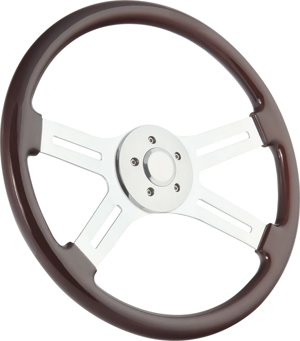 18" Chrome Dual Classic - Dark Wood