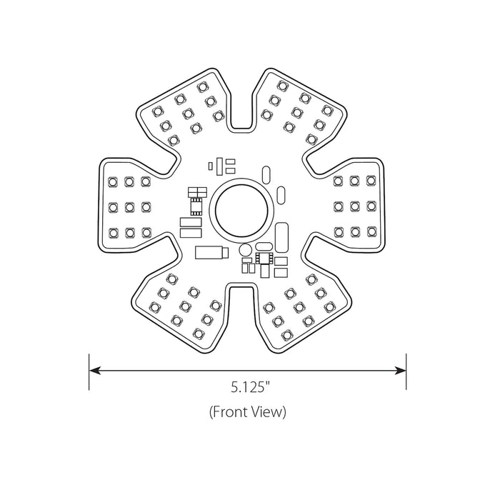 Dual Function Ultra Thin Hex Air Cleaner LED Light