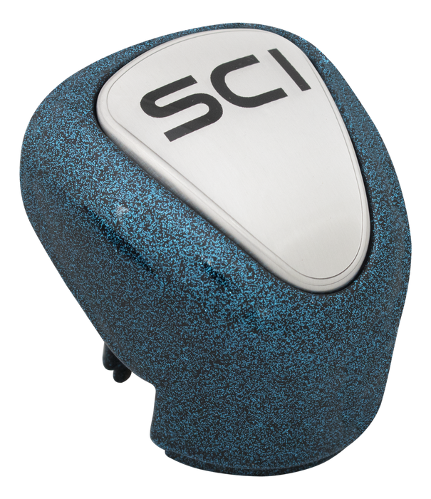 13/15/18 - Retro Blue Sparkles - Gear Shift Knob Cover