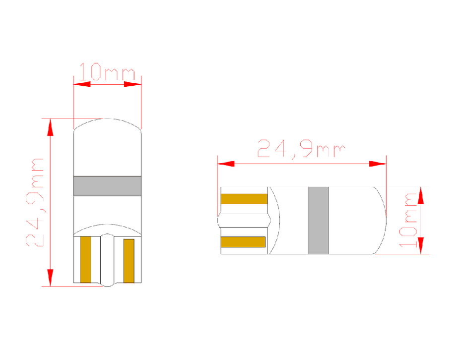 1156 LED Replacement Bulb - White