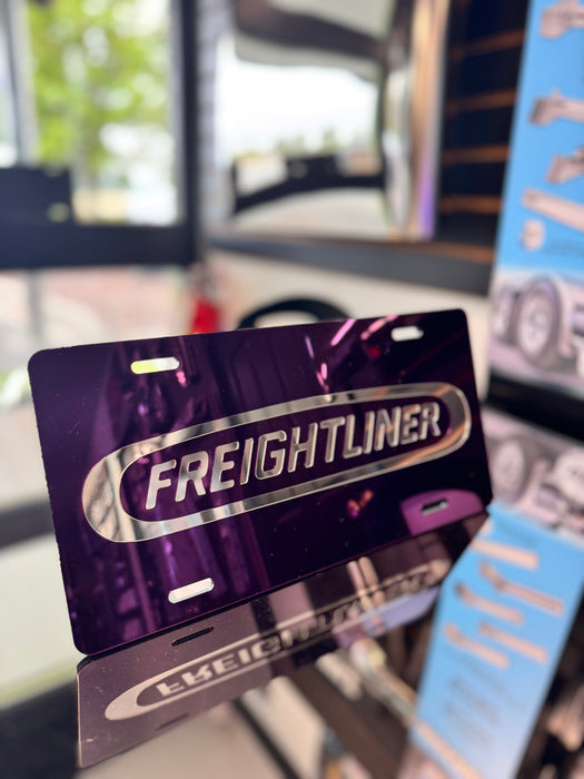 Freightliner Vanity Plate - Purple