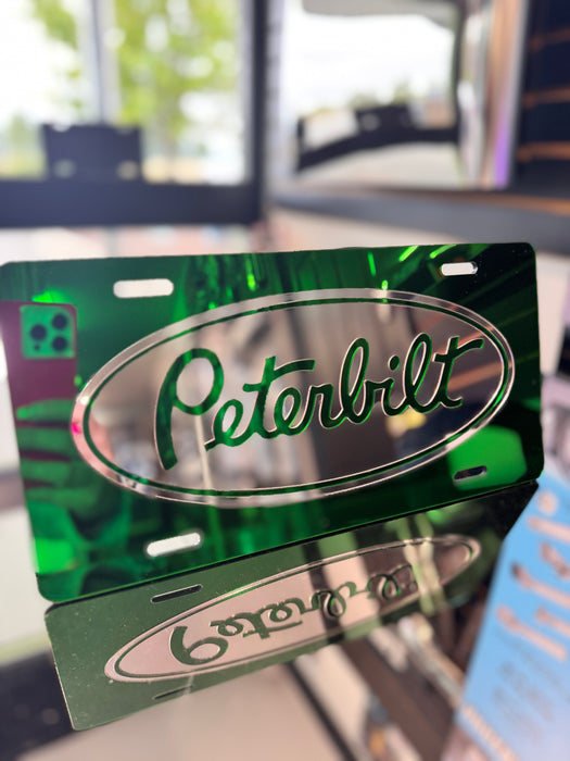 Peterbilt Acrylic Vanity Plate - Green