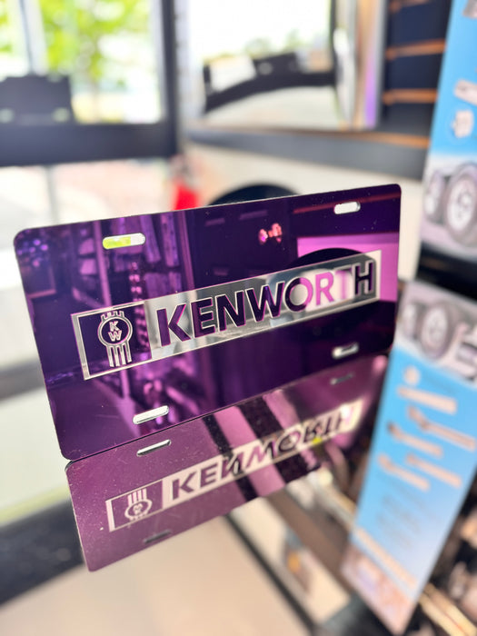 Kenworth Acrylic Vanity Plate - Purple