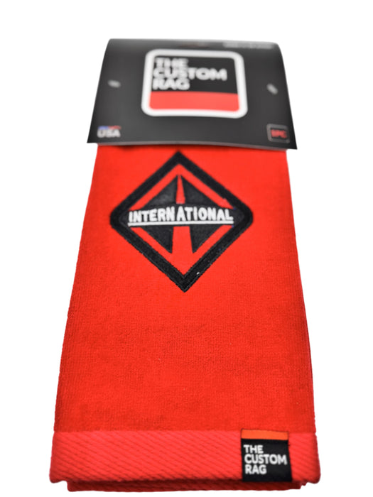 International Diamond Towel - Red & Black