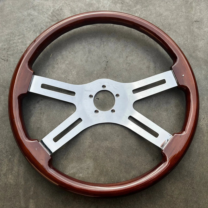 18" Chrome Dual Classic - Dark Wood