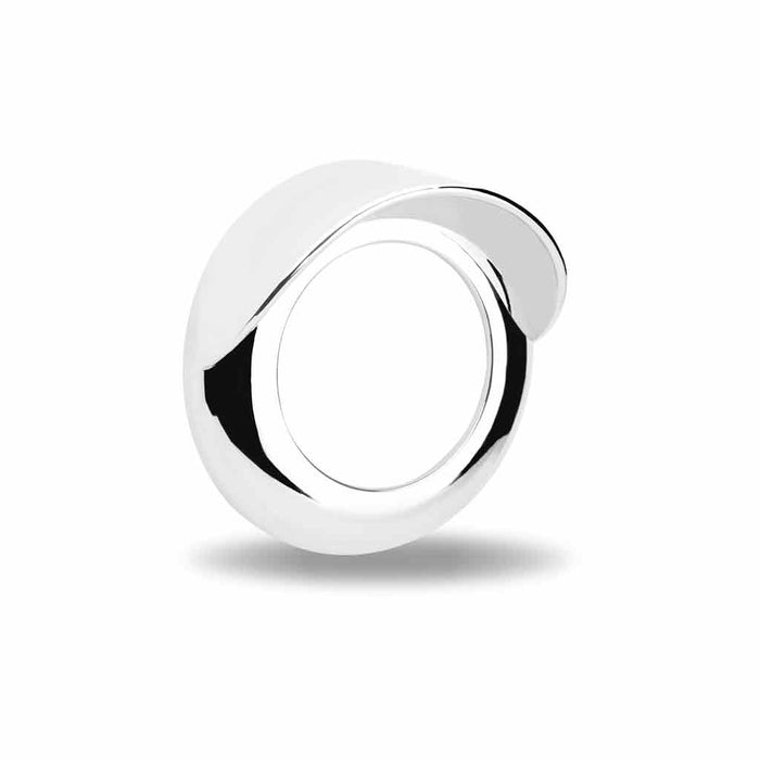 2″ Round Light Bezel with Visor – Twist On | Chrome ABS Plastic