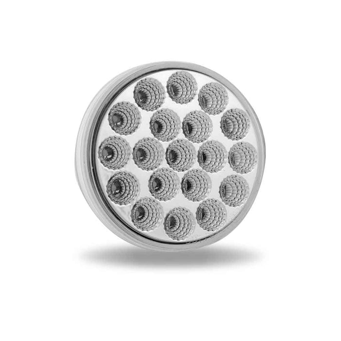 4″ Amber Turn & Marker to White Auxiliary Round LED Light – 19 Diodes