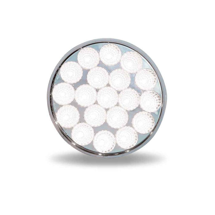 4″ Amber Turn & Marker to White Auxiliary Round LED Light – 19 Diodes