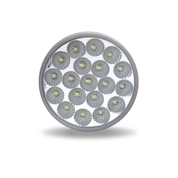 4″ Amber Turn & Marker to White Auxiliary Round LED Light – 19 Diodes