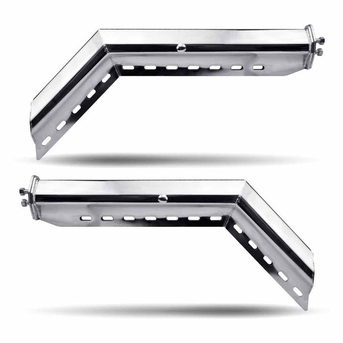 30 Inch Long 45 Degree Mud Flap Hanger with 1 1/8 Spacing - Stainless Steel