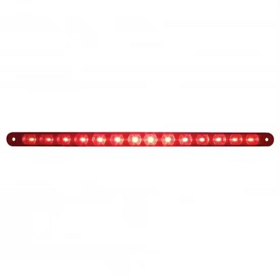 14 LED 12" Stop, Turn & Tail Light Bar - Red LED/Red Lens