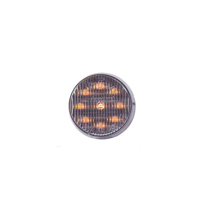 Maxxima 2" Round LED Clearance Marker Light - Amber LED/Clear Lens