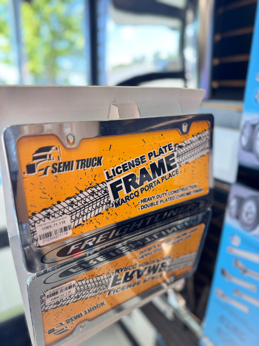 Freightliner License Plate Frame - Black