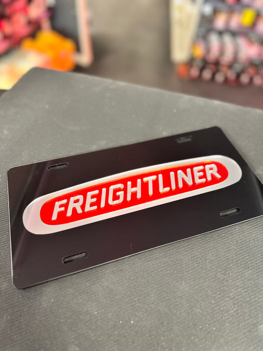 Black and Red Vanity Plate - Freightliner