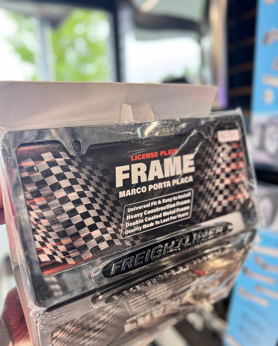 Freightliner 3D Chrome License Plate Frame