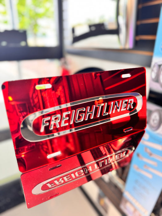 Freightliner Vanity Plate - Red