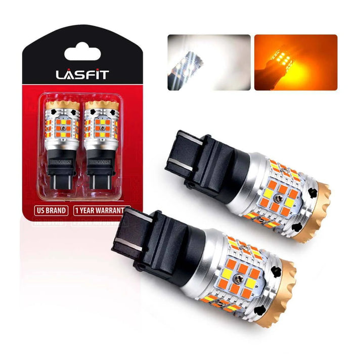 3157 3057 4057 4157 CANBUS Error Free Anti Hyper Flash Switchback LED Turn Signal Light Dual Color Bulb