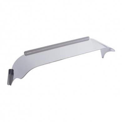 Stainless Steel 8 Inch Headlight Visor- Plain (Smooth)
