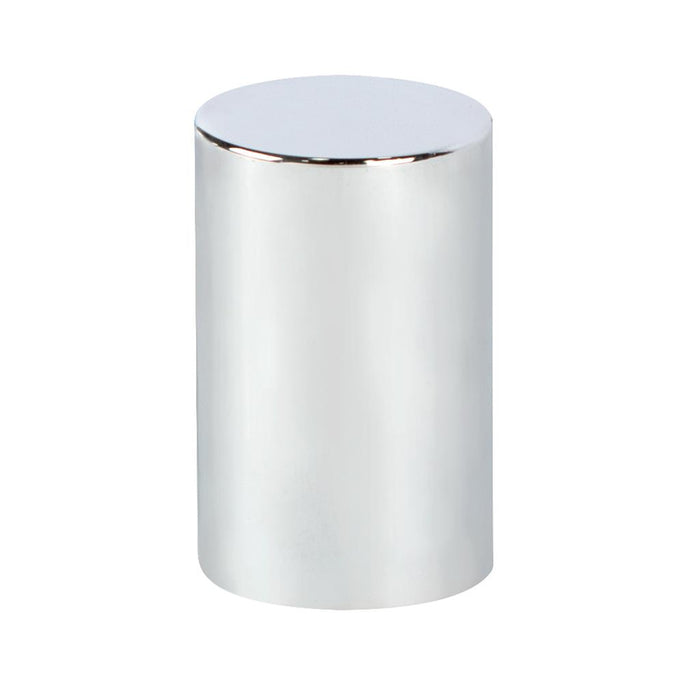 Chrome Plastic Cylinder Full Size Pick-Up Push- On Nut Cover