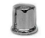 Chrome Plastic 1-1/2 Inch Top Hat Lug Nut Cover